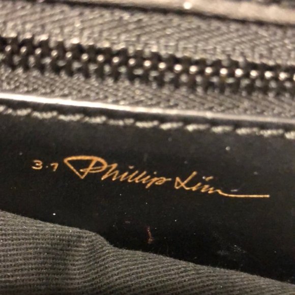 3.1 Phillip Lim Ryder Black and White Crackled Small Satchel - Picture 15 of 15